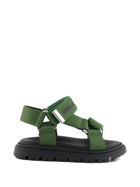  Dsquared2 Kids Logo-strap Sandals - Green 