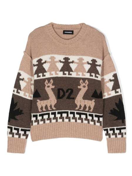  Dsquared2 Kids Maglia Long-sleeve Top - Neutrals 