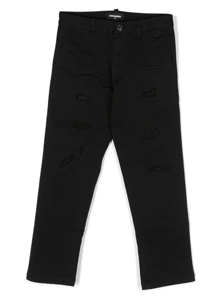  Dsquared2 Kids Mid-rise Straight-leg Jeans - Black 