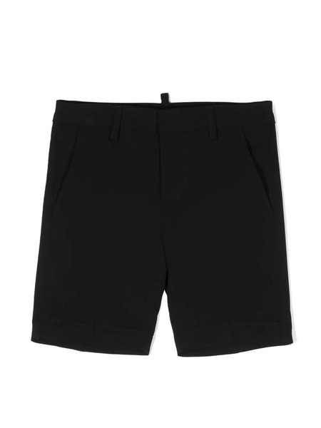  Dsquared2 Kids Mid-rise Tailored Shorts - Black 