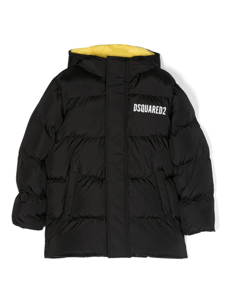  Dsquared2 Kids Padded Hooded Jacket - Black 