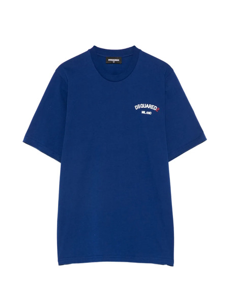  Dsquared2 Kids Round-neck Logo T-shirt - Blue 