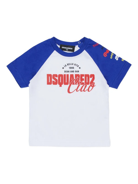  Dsquared2 Kids Short-sleeve Graphic-print T-shirt - White 