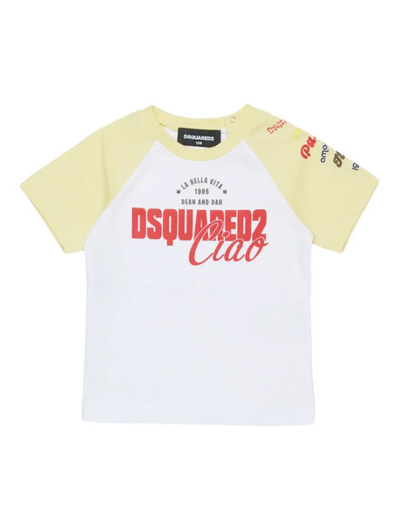  Dsquared2 Kids Short-sleeves Graphic T-shirt - White 