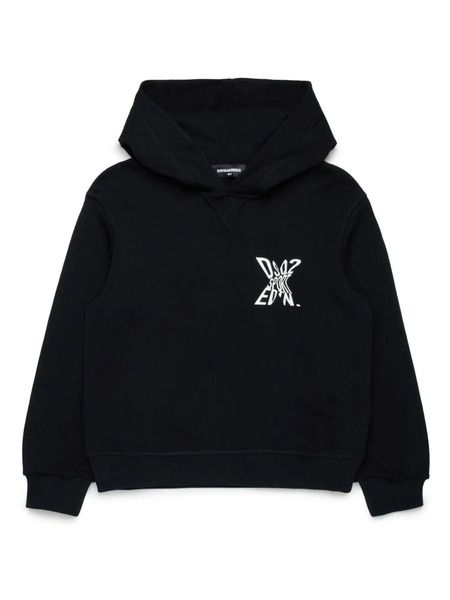  Dsquared2 Kids Sport Edtn.09 Logo-print Hoodie - Black 