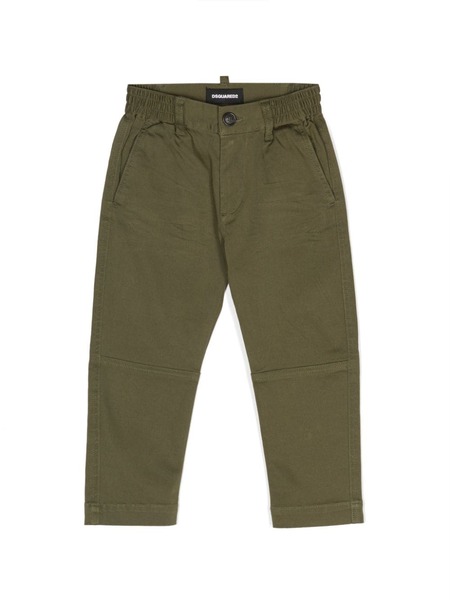  Dsquared2 Kids Tapered Chino Trousers - Green 