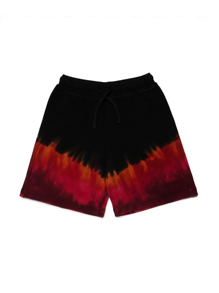  Dsquared2 Kids Tie-dye Cotton Shorts - Black 