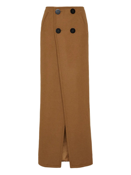  Dsquared2 Knitted Maxi Skirt - Brown 