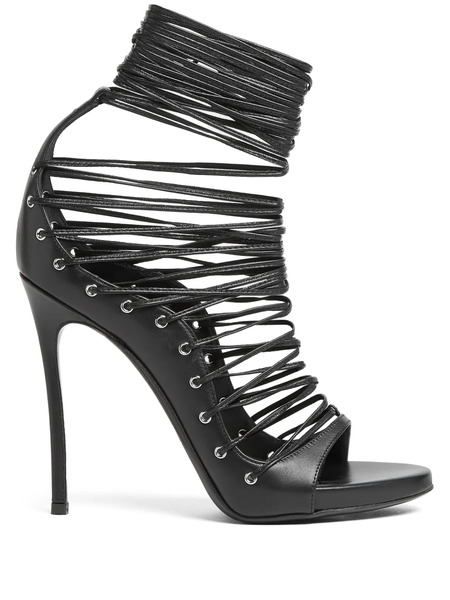  Dsquared2 Leather Sandals - Black 