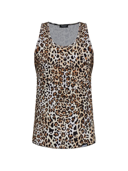  Dsquared2 Leopard Print Vest - Neutrals 