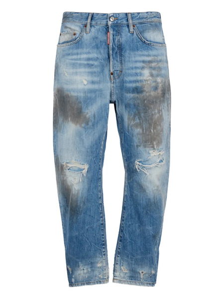  Dsquared2 Light Dirty Ripped Trousers - Blue 