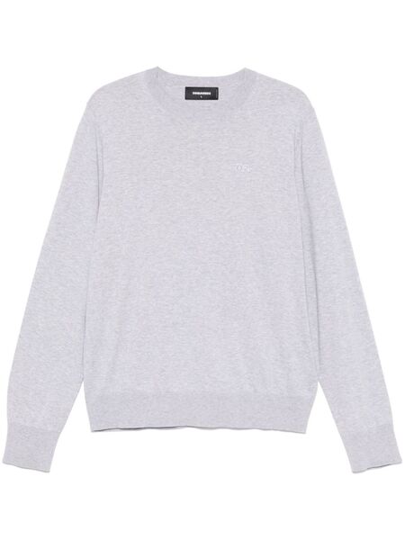  Dsquared2 Logo-appliqué Sweater - Grey 