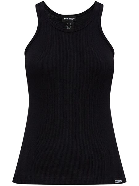  Dsquared2 Logo-appliqué Tank Top - Black 