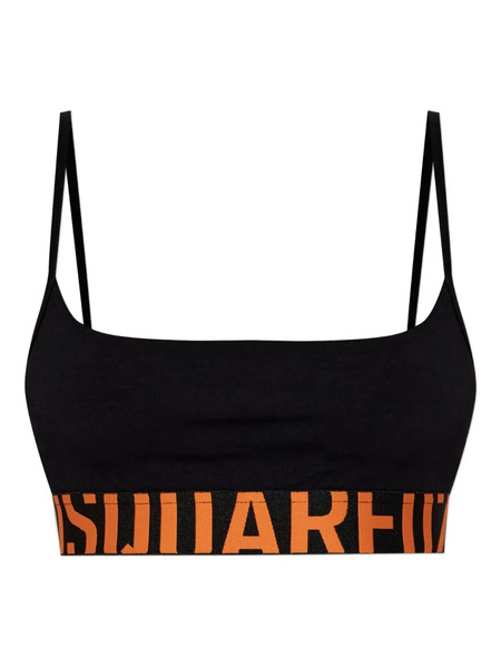  Dsquared2 Logo-band Bralette - Grey 