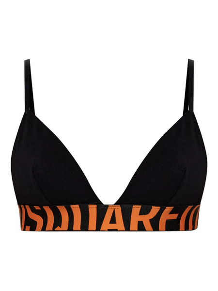  Dsquared2 Logo-band Triangle Bra - Black 