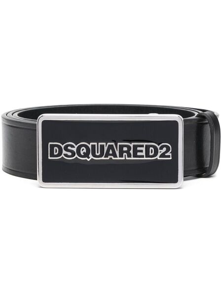  Dsquared2 Logo-buckle Leather Belt - Black 
