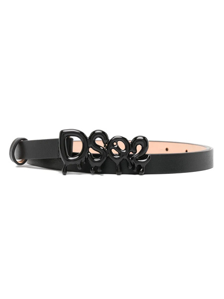 Dsquared2 Logo-buckle Leather Belt - Black 