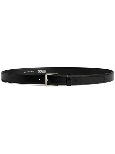  Dsquared2 Logo-debossed Leather Belt - Black 