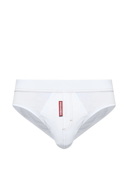  Dsquared2 Logo-detail Briefs - White 