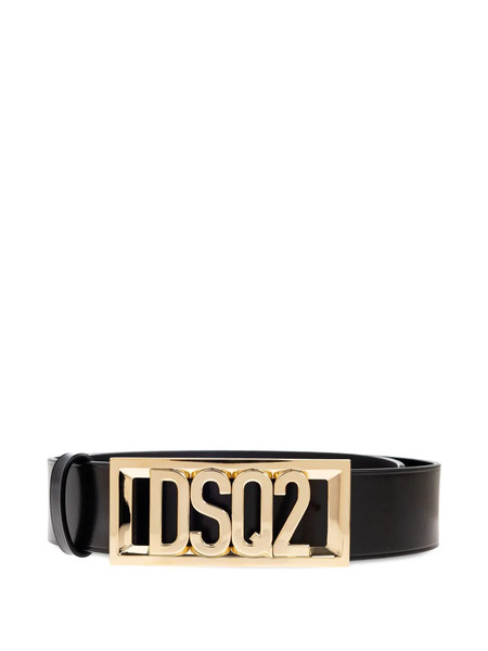  Dsquared2 Logo-detail Leather Belt - Black 