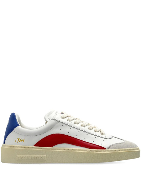  Dsquared2 Logo-detail Leather Sneakers - White 