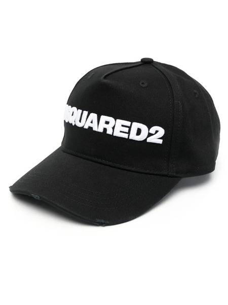  Dsquared2 Logo Embroidered Cap - Black 