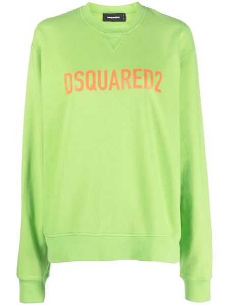  Dsquared2 Logo Embroidered Sweatshirt - Green 
