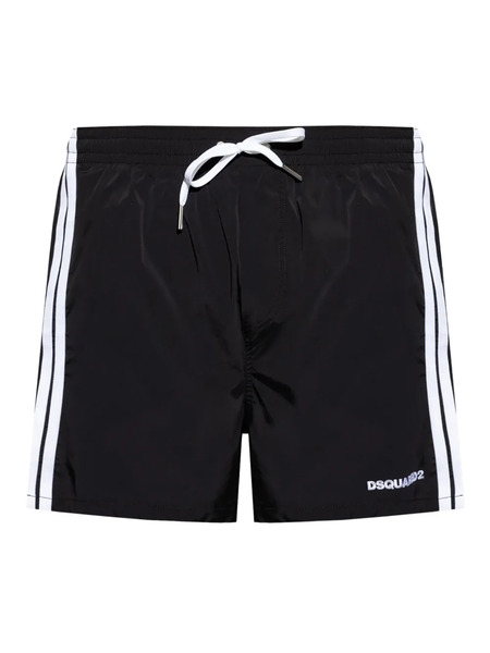  Dsquared2 Logo-embroidered Swim Shorts - Black 