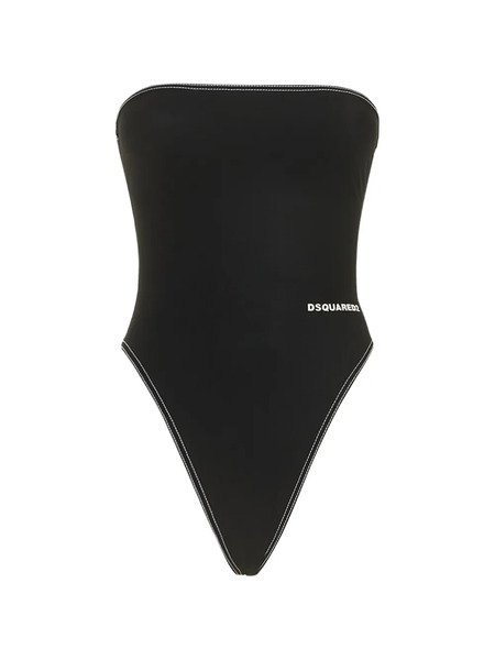  Dsquared2 Logo-embroidered Swimsuit - Black 