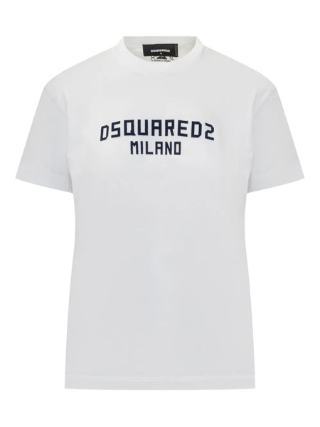  Dsquared2 Logo-embroidered T-shirt - White 