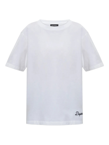  Dsquared2 Logo-embroidered T-shirt - White 
