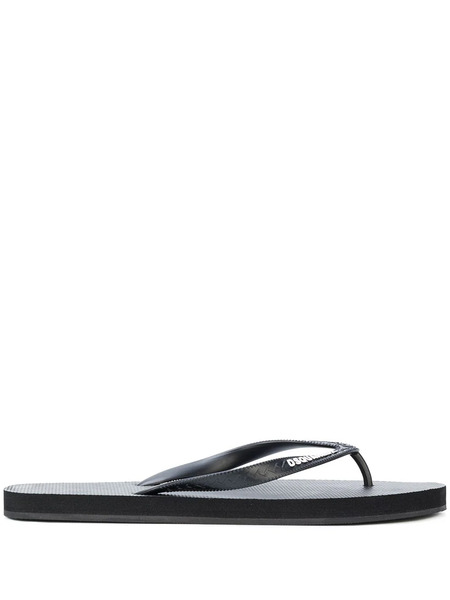  Dsquared2 Logo Flip Flops - Black 