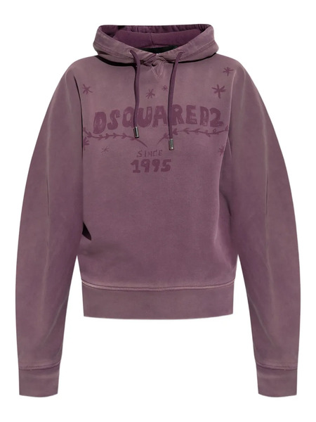  Dsquared2 Logo Hooded Knitwear - Purple 