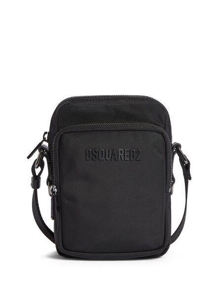  Dsquared2 Logo-lettering Messenger Bag - Black 