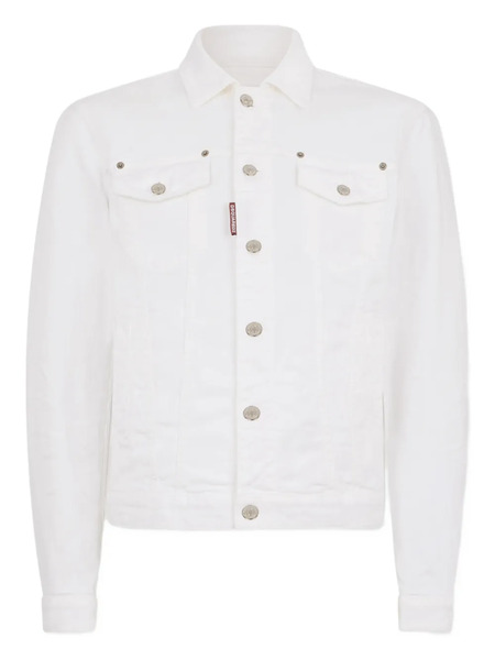  Dsquared2 Logo-patch Denim Jacket - White 