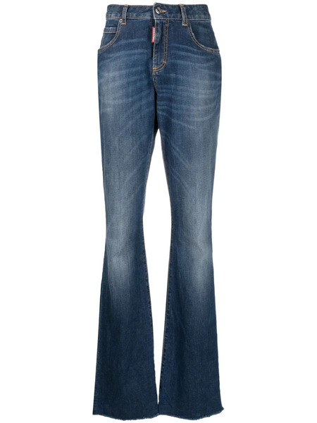  Dsquared2 Logo-patch Flared Jeans - Blue 