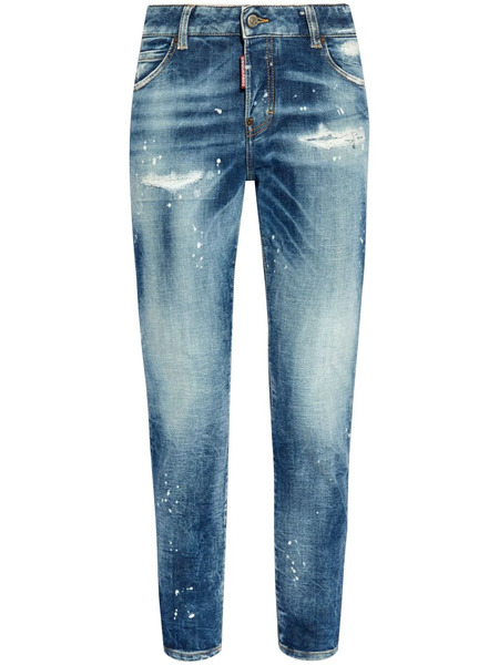  Dsquared2 Logo Patch Jeans - Blue 