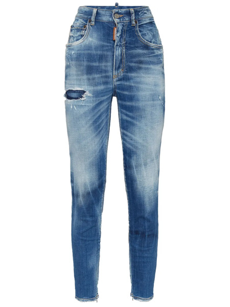  Dsquared2 Logo Patch Jeans - Blue 