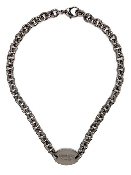  Dsquared2 Logo-plaque Chain-link Necklace - Black 