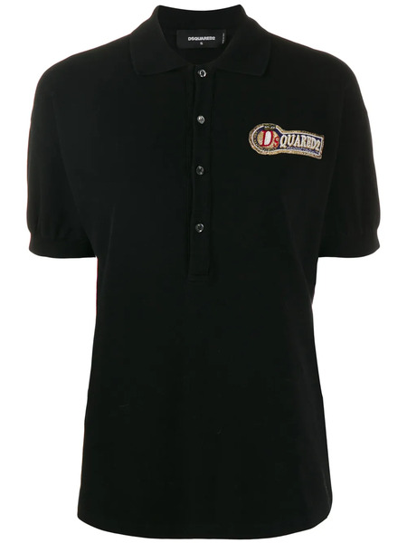  Dsquared2 Logo Polo Shirt - Black 