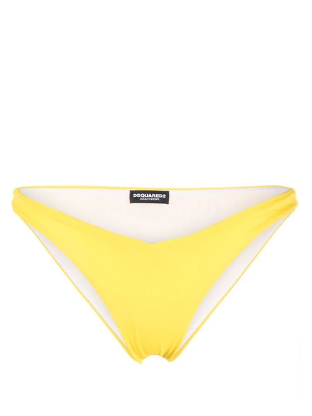  Dsquared2 Logo-print Bikini Bottoms - Yellow 