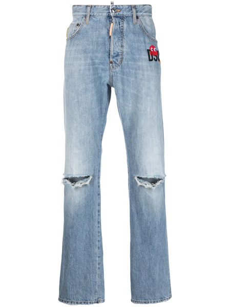  Dsquared2 Logo-print Bootcut Jeans - Blue 