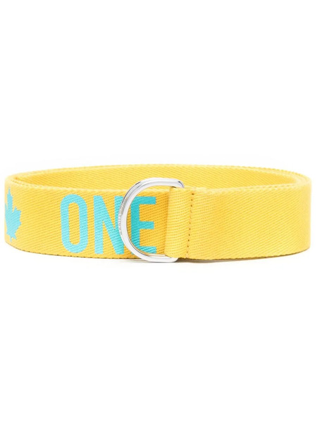  Dsquared2 Logo-print Buckle Fastening Belt - Yellow 