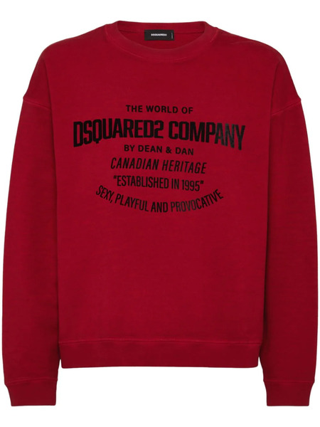  Dsquared2 Logo-print Cotton Sweatshirt 