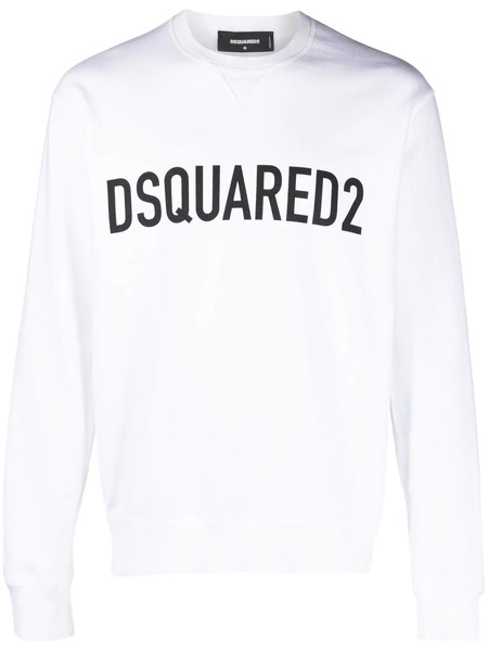  Dsquared2 Logo-print Crew-neck Sweatshirt - White 