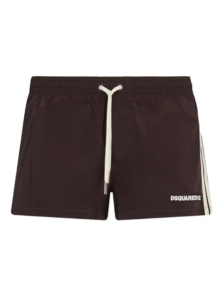  Dsquared2 Logo-print Swim Short - Brown 