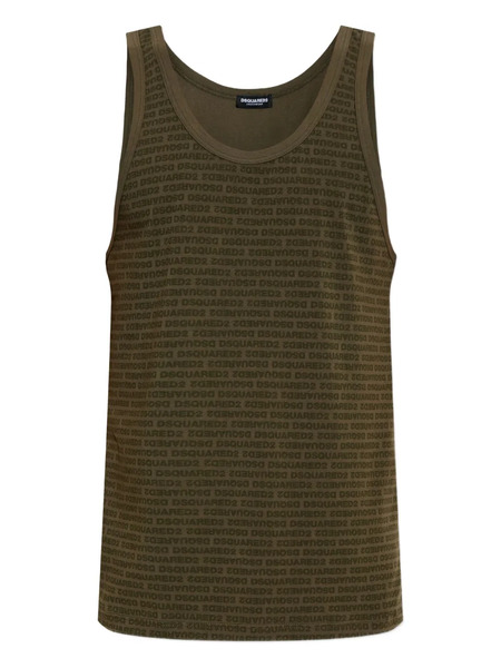  Dsquared2 Logo-print Tank Top - Green 