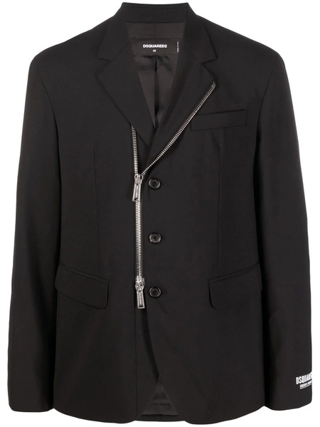  Dsquared2 Logo-print Zip-fastening Jacket - Black 