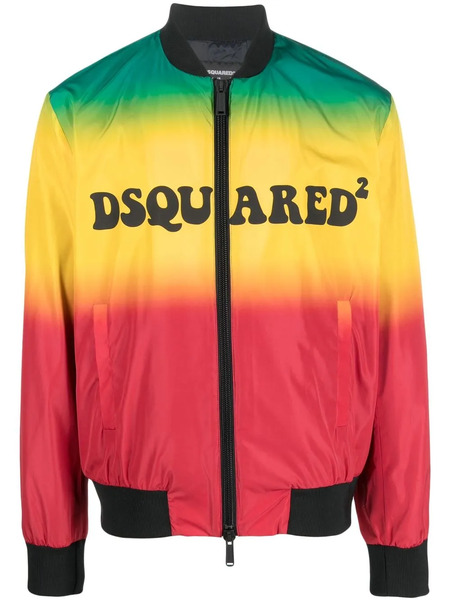  Dsquared2 Logo-print Zip-up Jacket - Green 
