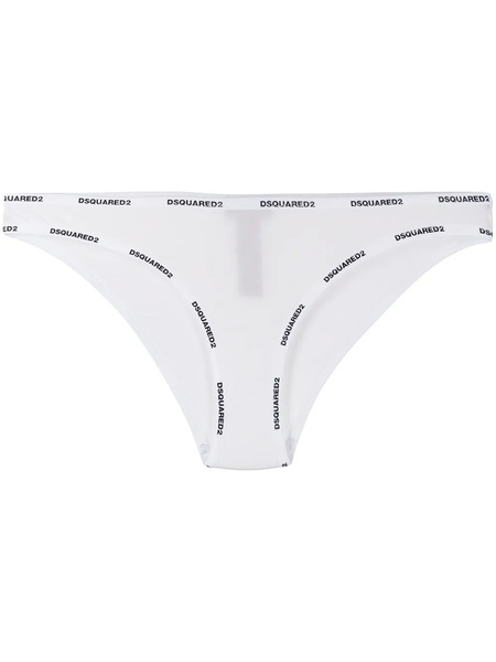  Dsquared2 Logo-trimmed Briefs - White 